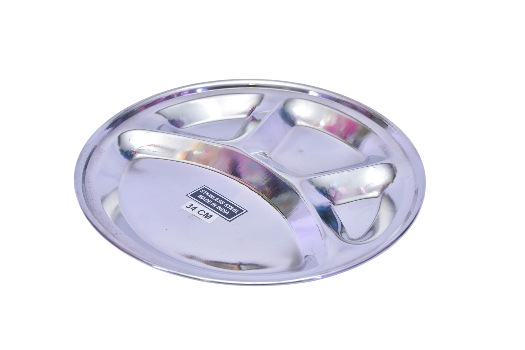 PLATO C/DIV STAINLESS RED 34CM CX36 366-7 STAINLEE